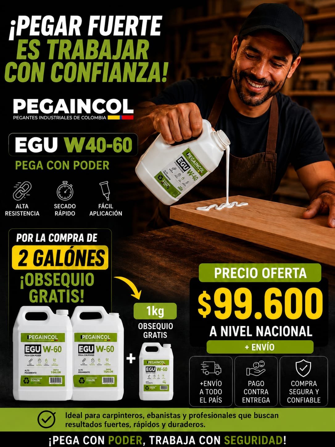 Promocion 2 galones Egu w 40-60